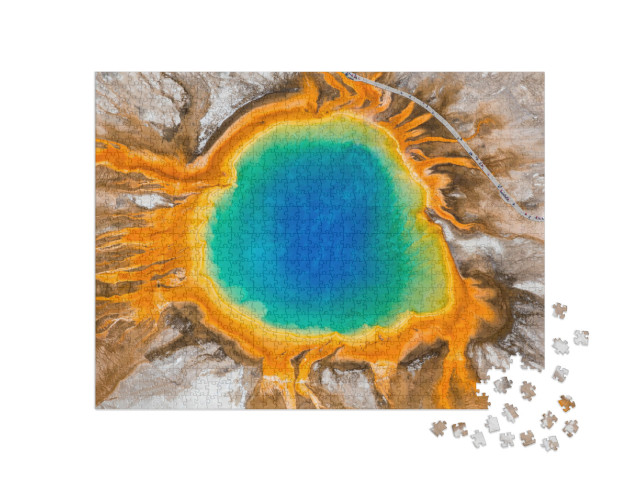 Puzzel 1000 stukjes „Grote prismatische bron, Yellowstone National Park, Wyoming, VS“