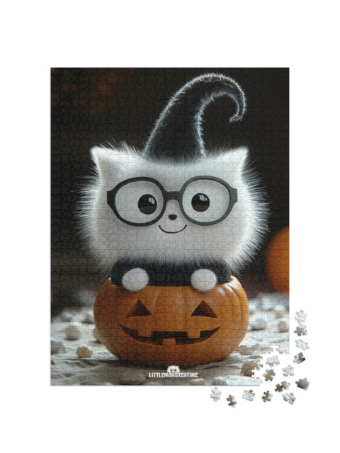 Puzzel 1000 stukjes „LITTLEMONSTERTIME: Halloween Puffkins“