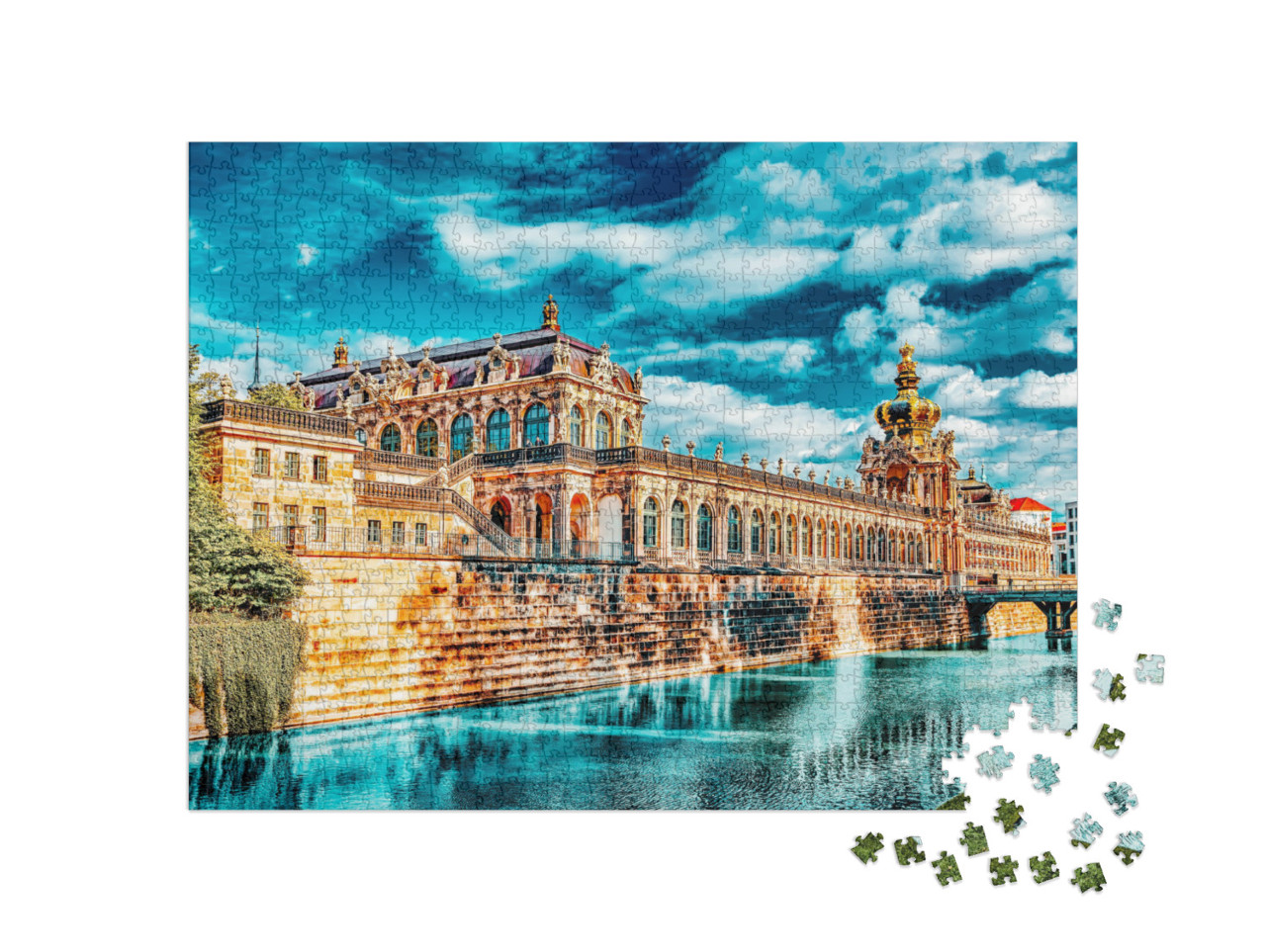 Puzzel 1000 stukjes „Dresden Zwinger, Saksen, Duitsland“