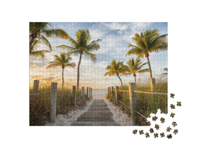 Puzzel 1000 stukjes „Steiger naar Smathers Beach, Key West, Florida“