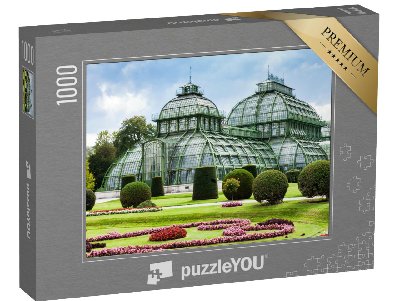Puzzel 1000 stukjes „Het palmhuis, serre van paleis Schönbrunn“