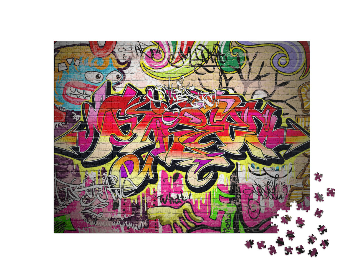 Puzzel 1000 stukjes „Graffiti als stedelijke kunst“