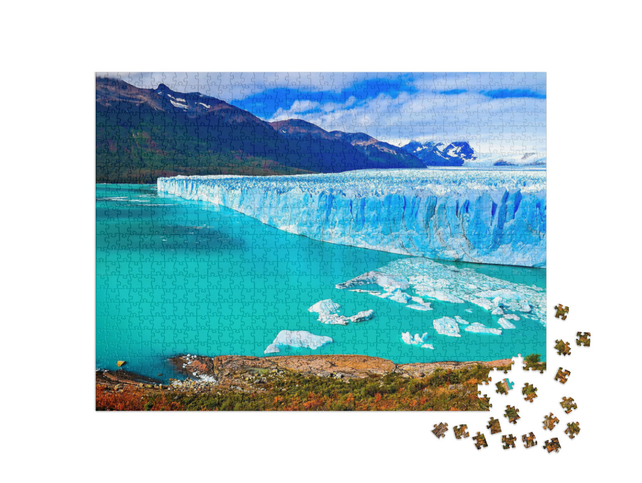 Puzzel 1000 stukjes „Perito Moreno gletsjer in Patagonië, Argentinië“