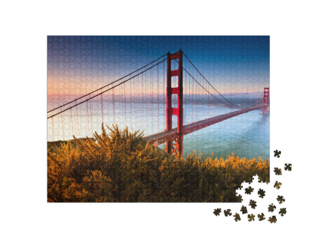 Puzzel 1000 stukjes „De Golden Gate Bridge in San Francisco, Californië“