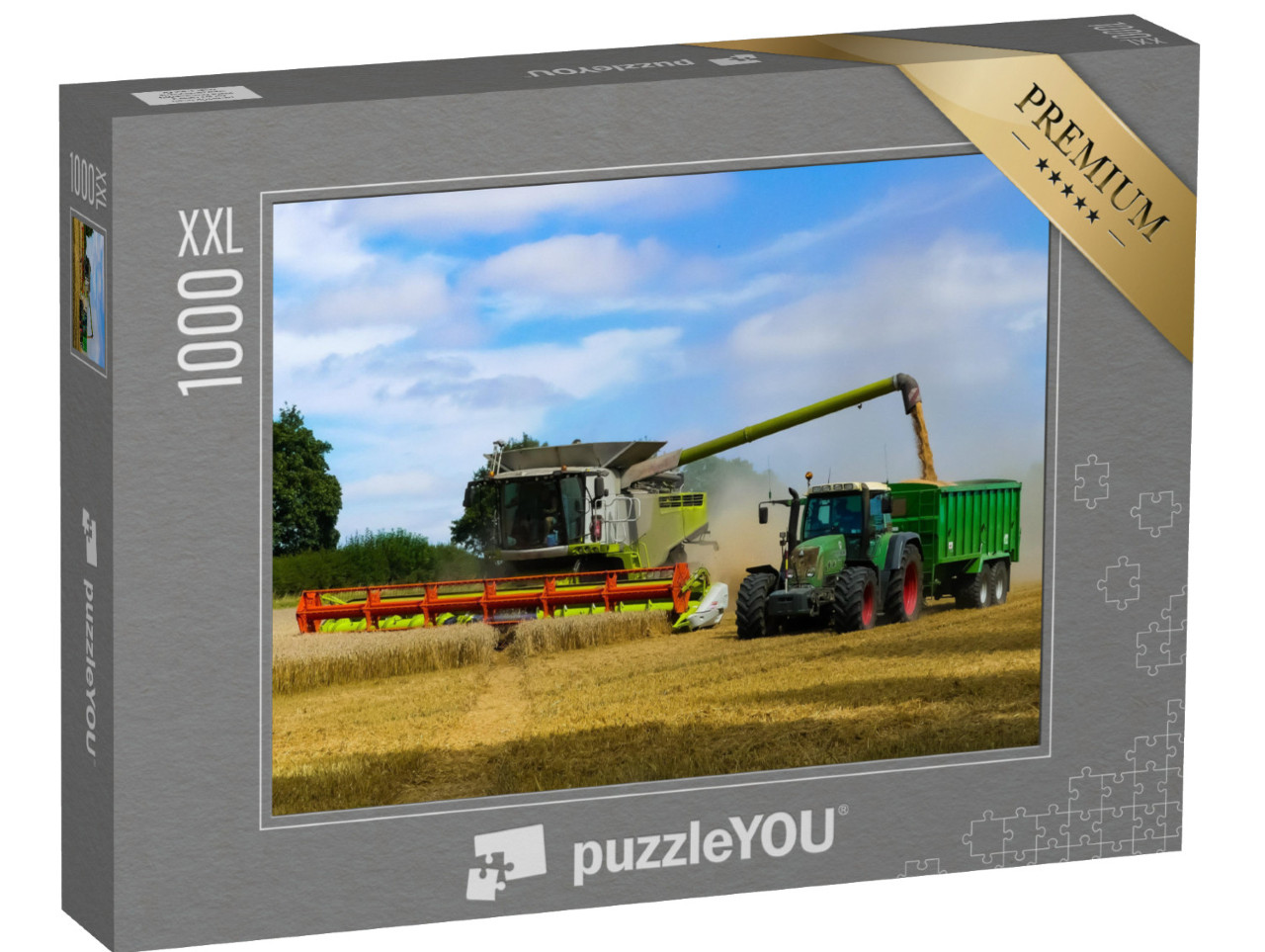 Puzzel 1000 stukjes XXL „Trekker met aanhanger, Oxfordshire“