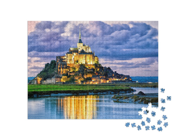 Puzzel 1000 stukjes „Mont Saint Michel, Frankrijk“