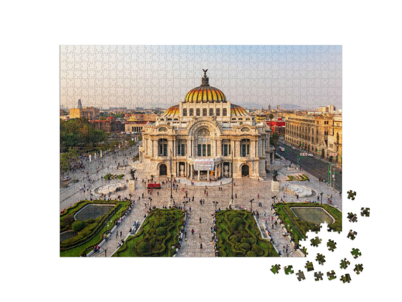 Puzzel 1000 stukjes „Palacio De Bellas Artes, Mexico-stad“