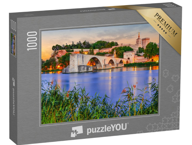 Puzzel 1000 stukjes „Pont Saint-Benezet aan de Rhône, Avignon, Frankrijk“