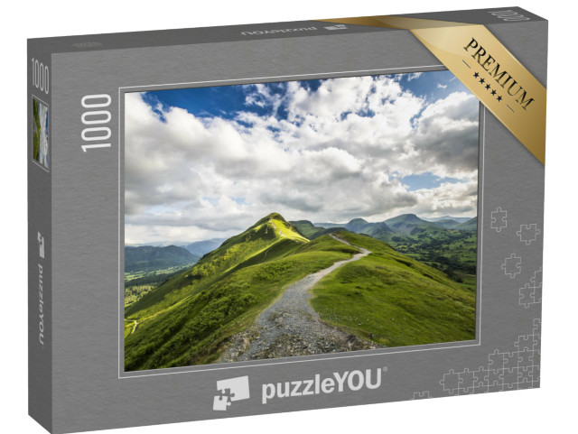Puzzel 1000 stukjes „Uitzicht op de Catbells heuveltop in het Lake District, Engeland“