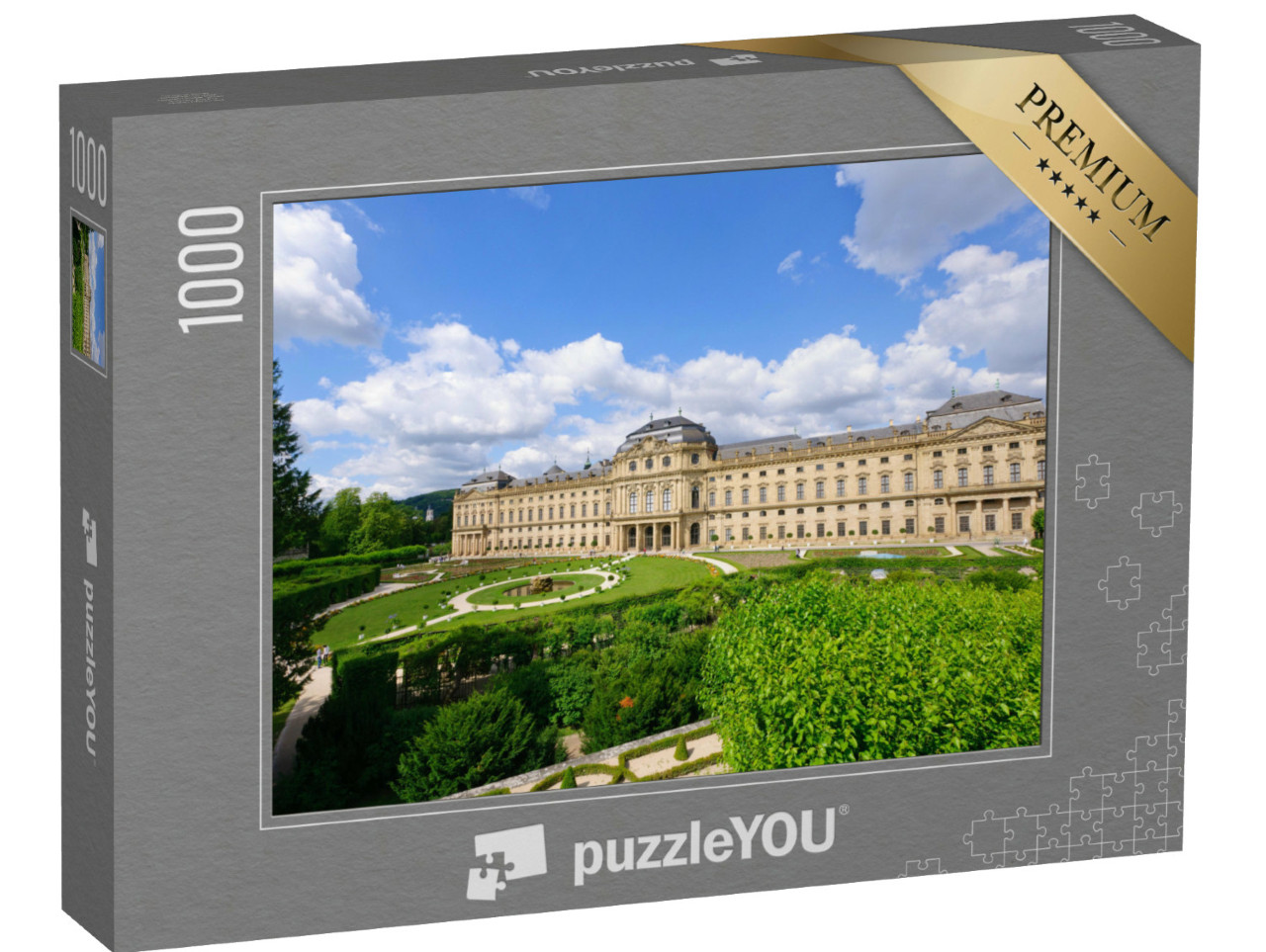Puzzel 1000 stukjes „Barok paleisgebouw in het centrum van Würzburg“