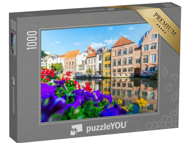 Puzzel 1000 stukjes „Idyllisch Gent, België“
