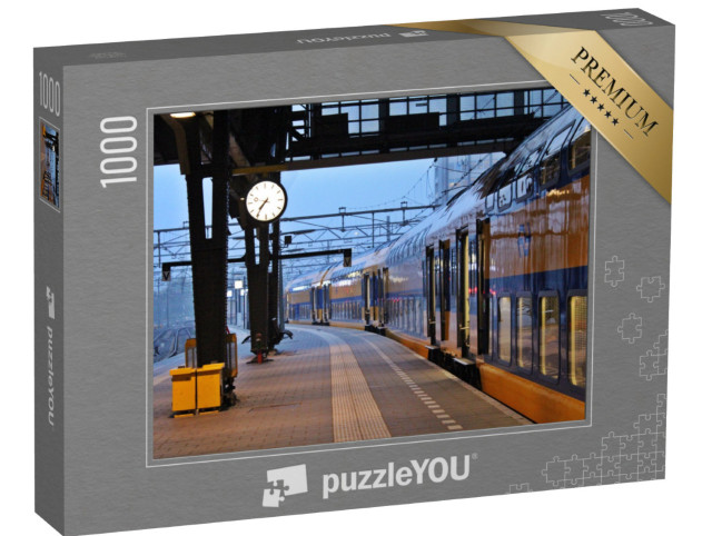 Puzzel 1000 stukjes „Trein in Amsterdam, Nederland“