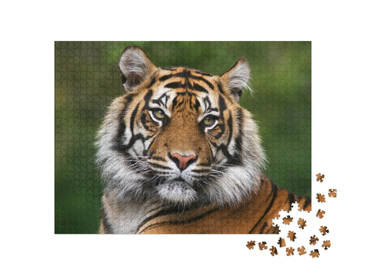 Puzzel 1000 stukjes „Portret van een Bengaalse tijger“