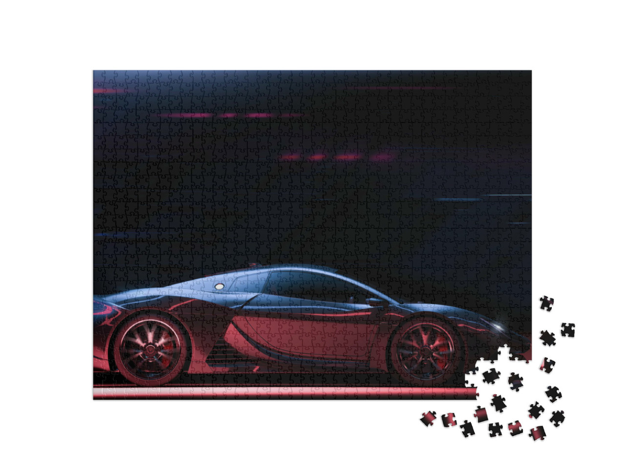 Puzzel 1000 stukjes „Futuristische sportwagen“