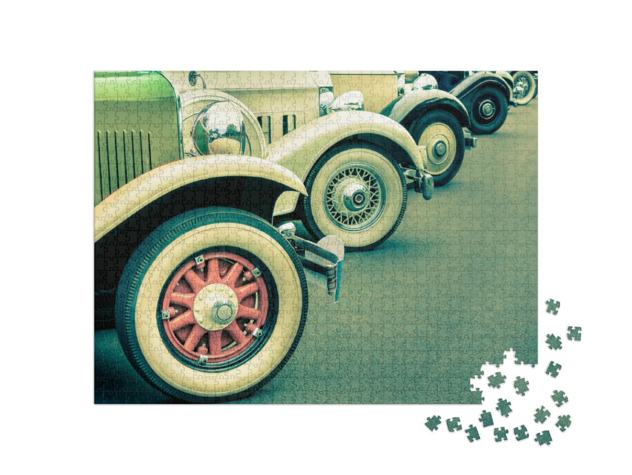 Puzzel 1000 stukjes „Oldtimer met whitewall-banden“