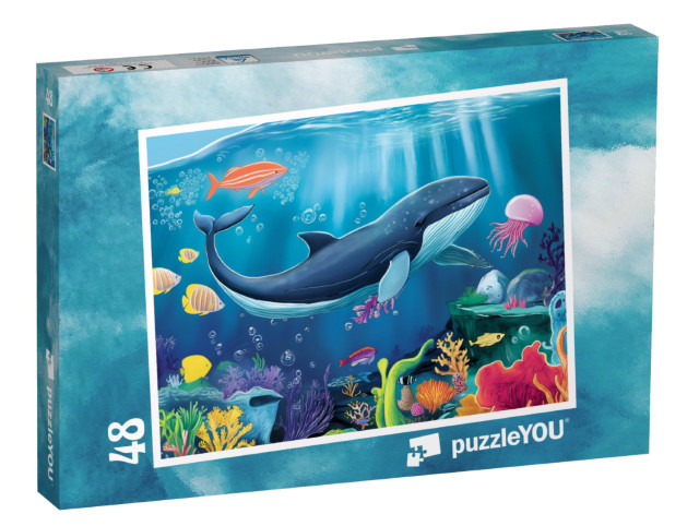 Puzzel 48 stukjes „Avonturen in de onderwaterwereld“