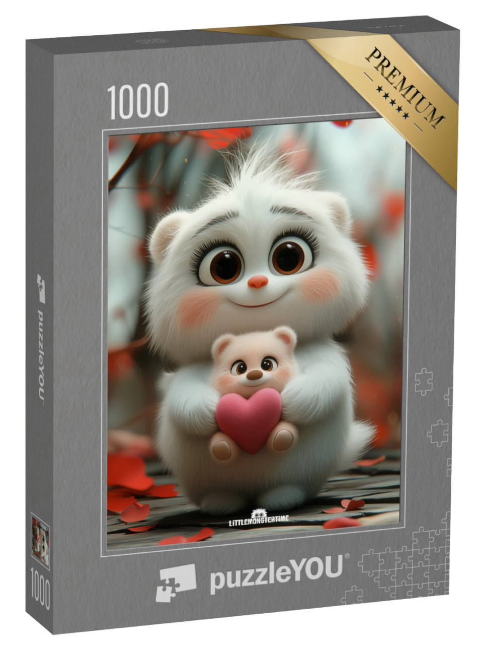 Puzzel 1000 stukjes „LITTLEMONSTERTIME: Cuddles“