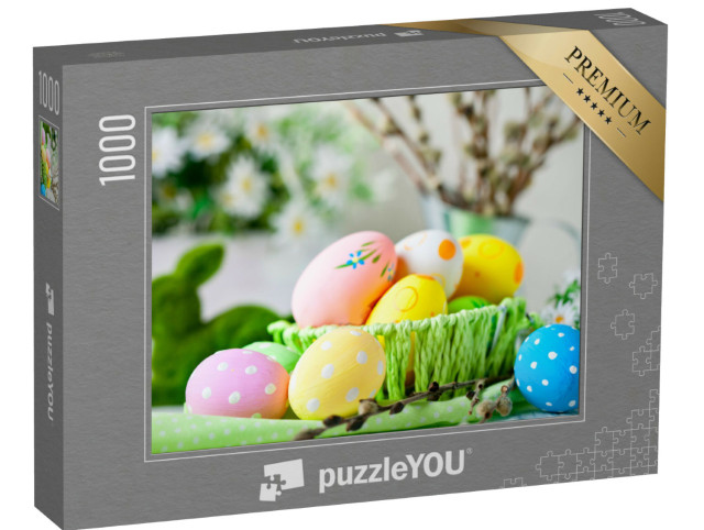 Puzzel 1000 stukjes „Mooie zelfgemaakte paasdecoraties“