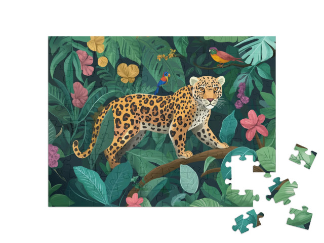 Puzzel 100 stukjes „Leo het luipaard“