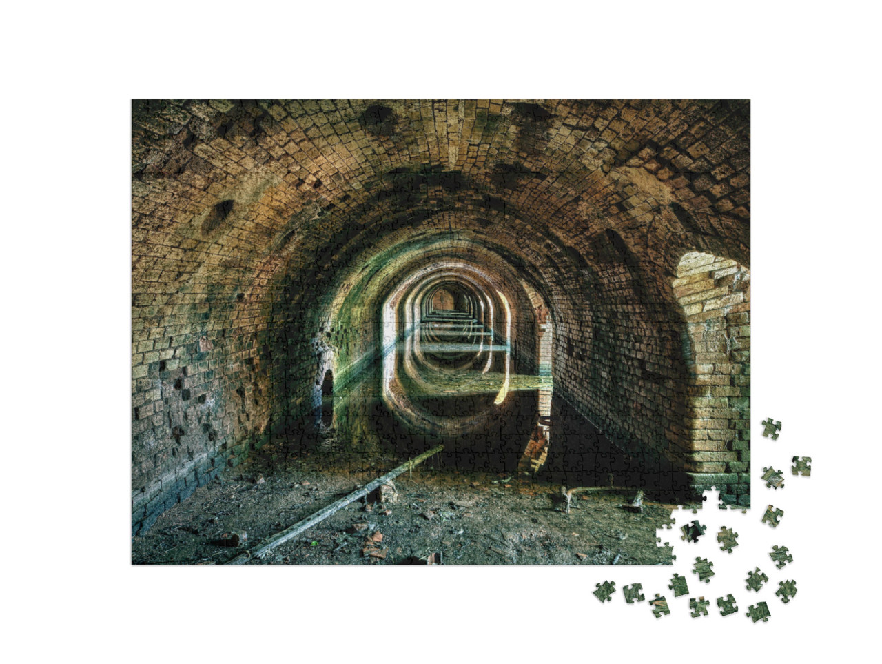 Puzzel 1000 stukjes „Verloren plaatsen - ondergrondse catacomben“