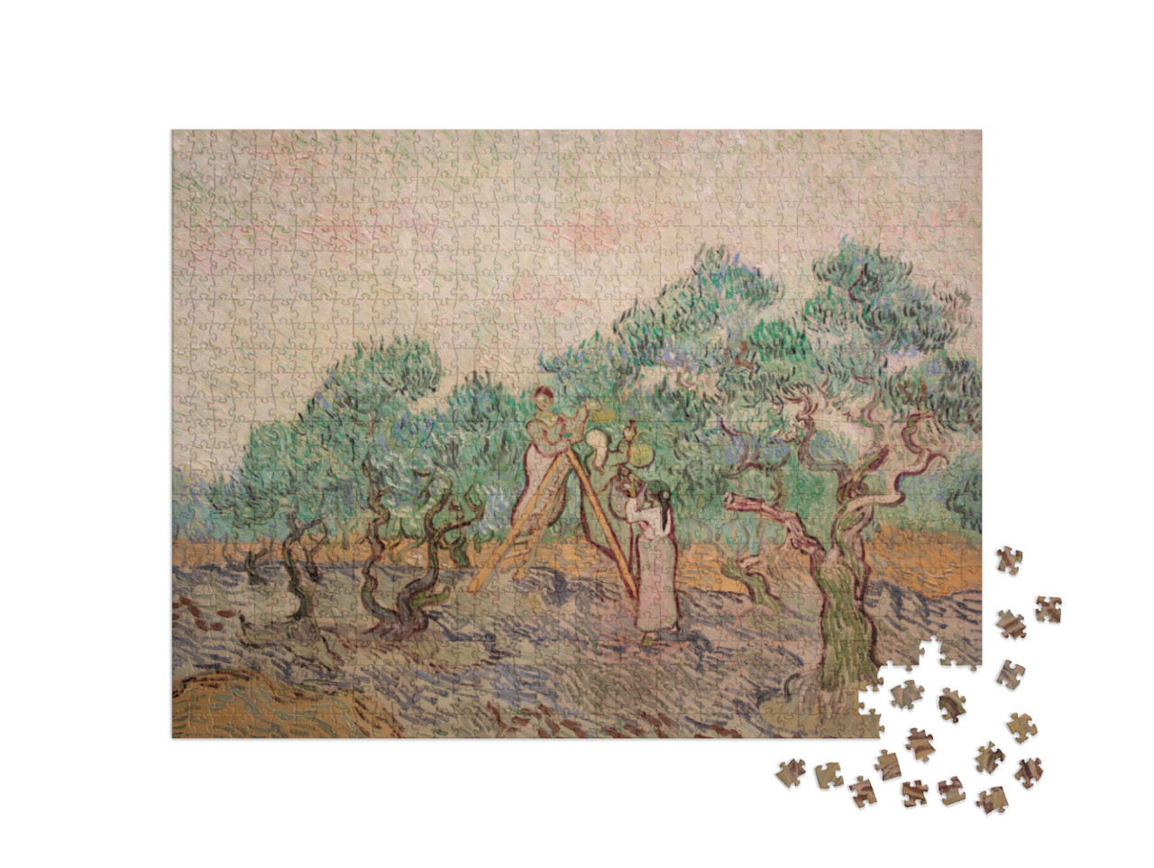 Puzzel 1000 stukjes „Vincent van Gogh - De Olijfboomtuin“