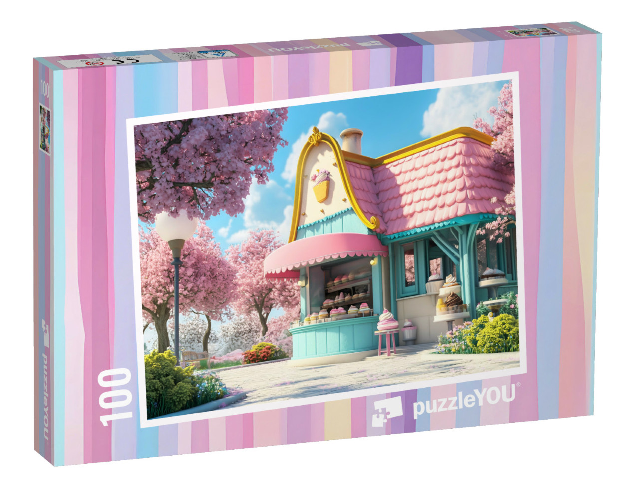 Puzzel 100 stukjes „Zoete lekkernijen in de cupcake winkel“