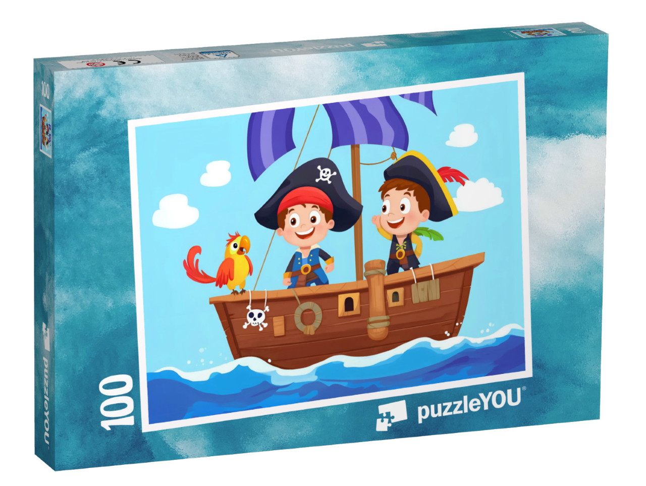 Puzzel 100 stukjes „Piratenschip Caribische Ster“