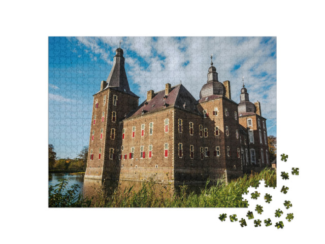 Puzzel 1000 stukjes „Kasteel Hoensbroek in de herfstzon“