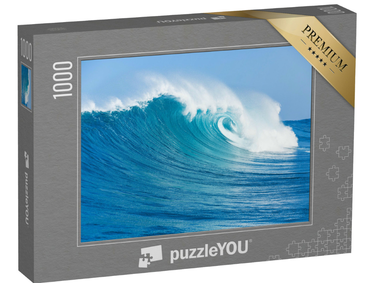 Puzzel 1000 stukjes „Blauwe oceaangolven“