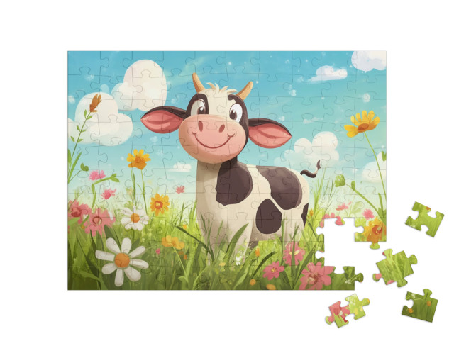 Puzzel 100 stukjes „Vlekken en de magie van paardenbloemen“