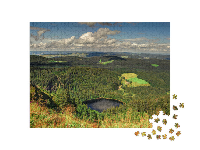 Puzzel 1000 stukjes „Panoramisch uitzicht over het Zwarte Woud, Duitsland“