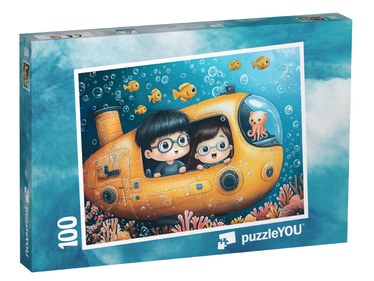 Puzzel 100 stukjes „Kim en Sammy op schattenjacht“