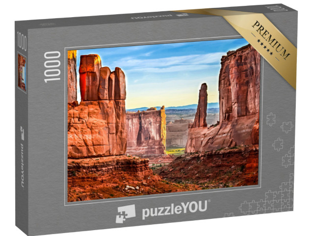 Puzzel 1000 stukjes „Het woeste berglandschap van Red Rock Canyon, Las Vegas, VS“