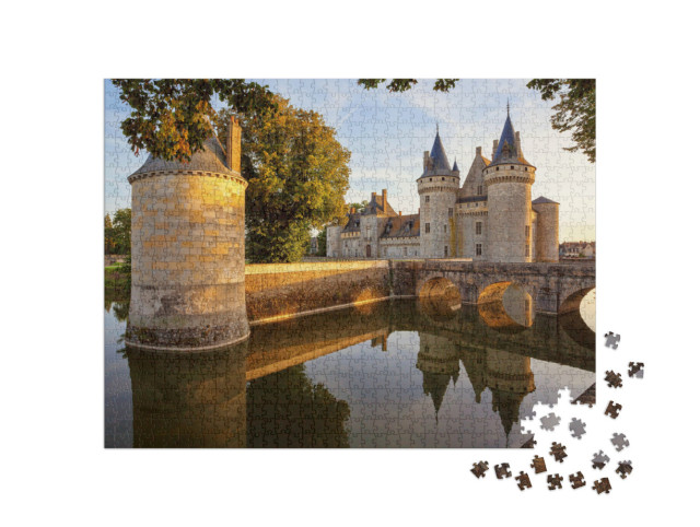 Puzzel 1000 stukjes „Sully-sur-loire, Frankrijk - Kasteel in de Loirevallei“