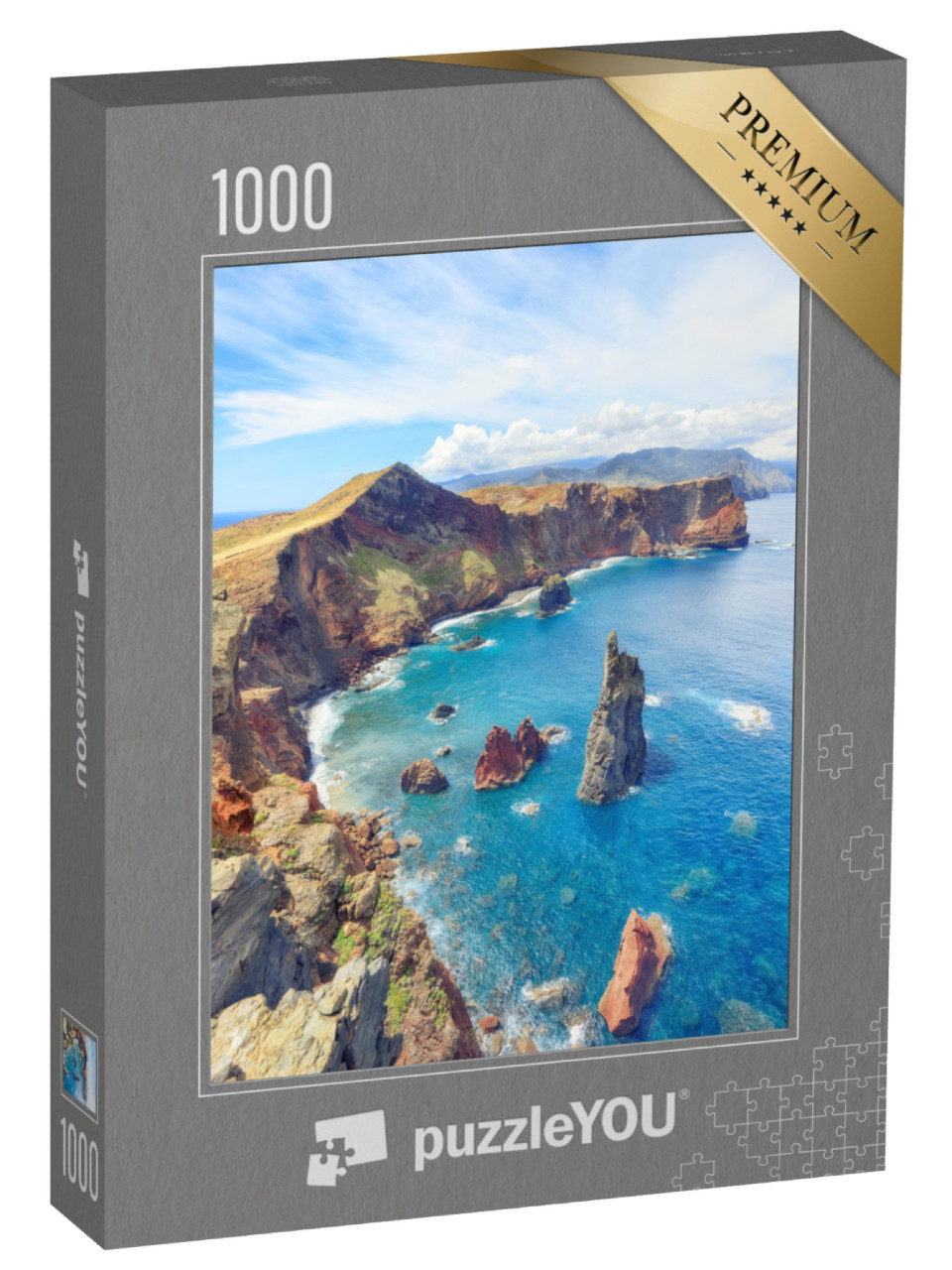 Puzzel 1000 stukjes „Spectaculair klifpanorama, Madeira, Portugal“