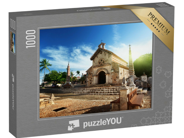 Puzzel 1000 stukjes „Altos de Chavon dorp, Dominicaanse Republiek“
