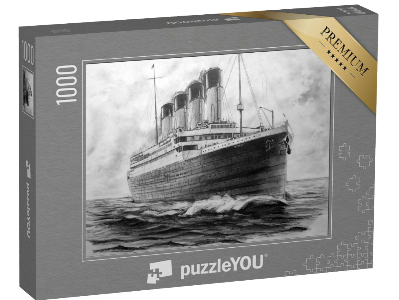 Puzzel 1000 stukjes „Afbeelding van een Titanic-potlood“