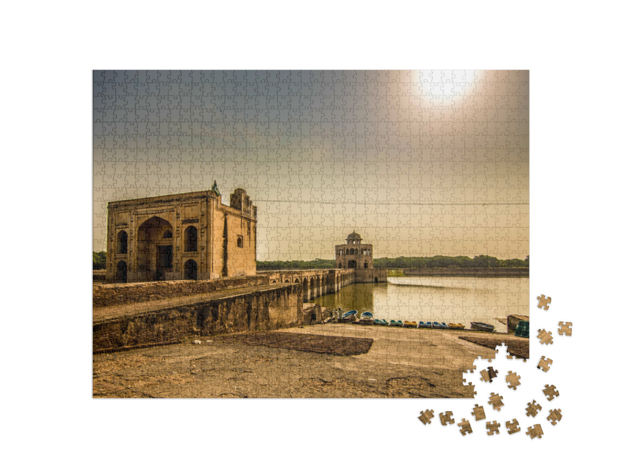 Puzzel 1000 stukjes „Hiran Minar, Sheikhupura, provincie Punjab, Pakistan“