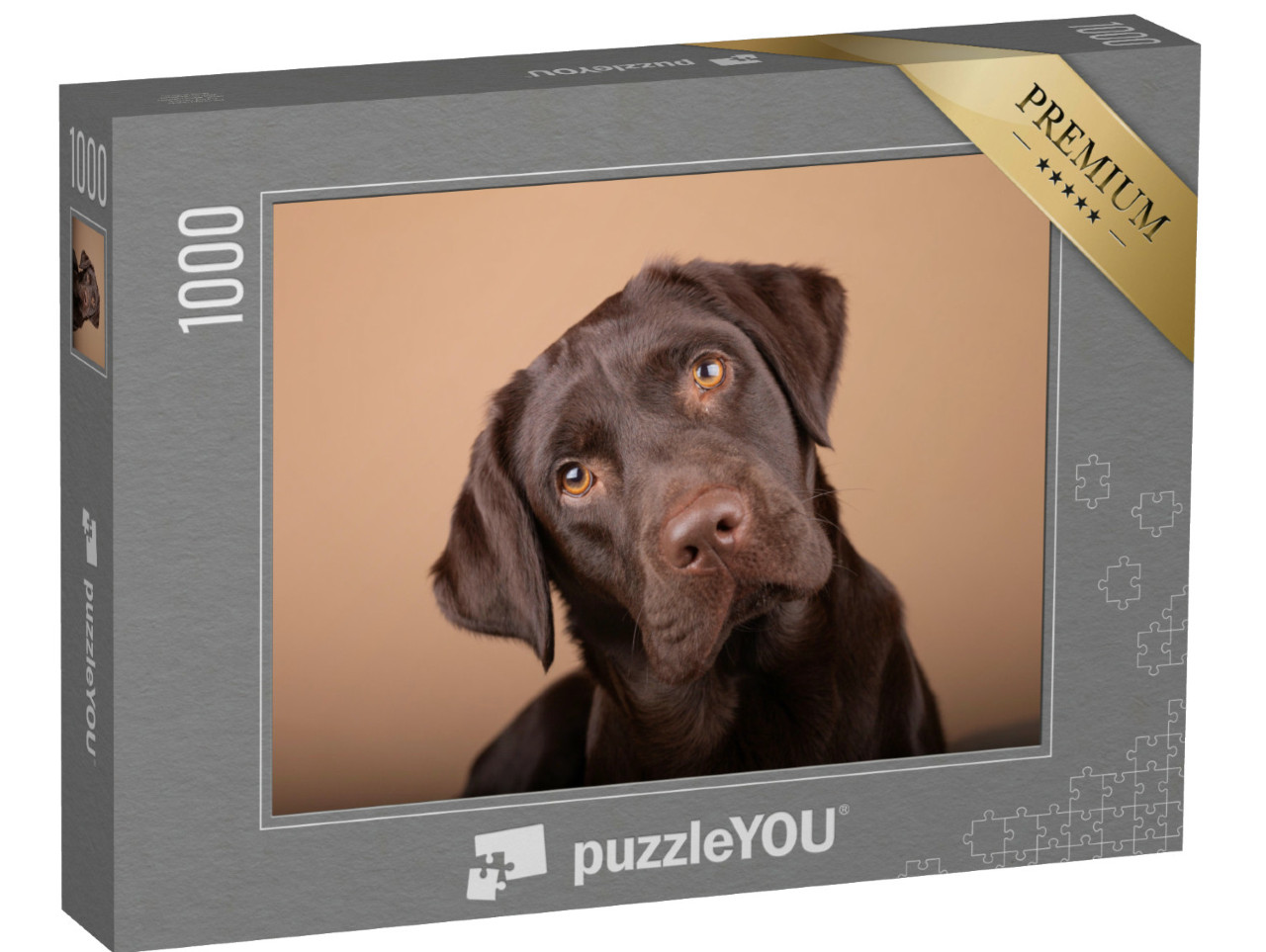 Puzzel 1000 stukjes „Trouwe Labrador pup“