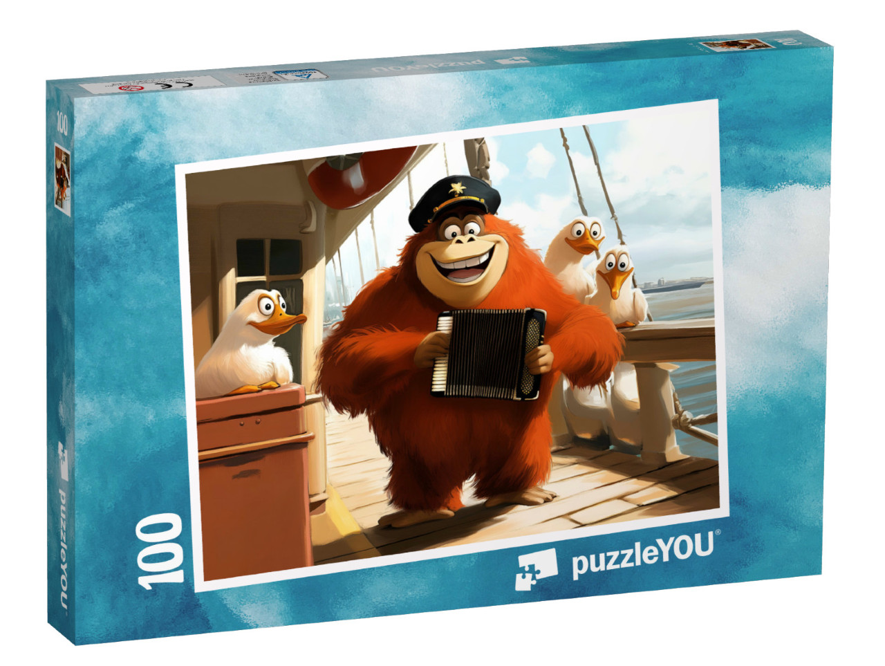 Puzzel 100 stukjes „De zingende kapitein“