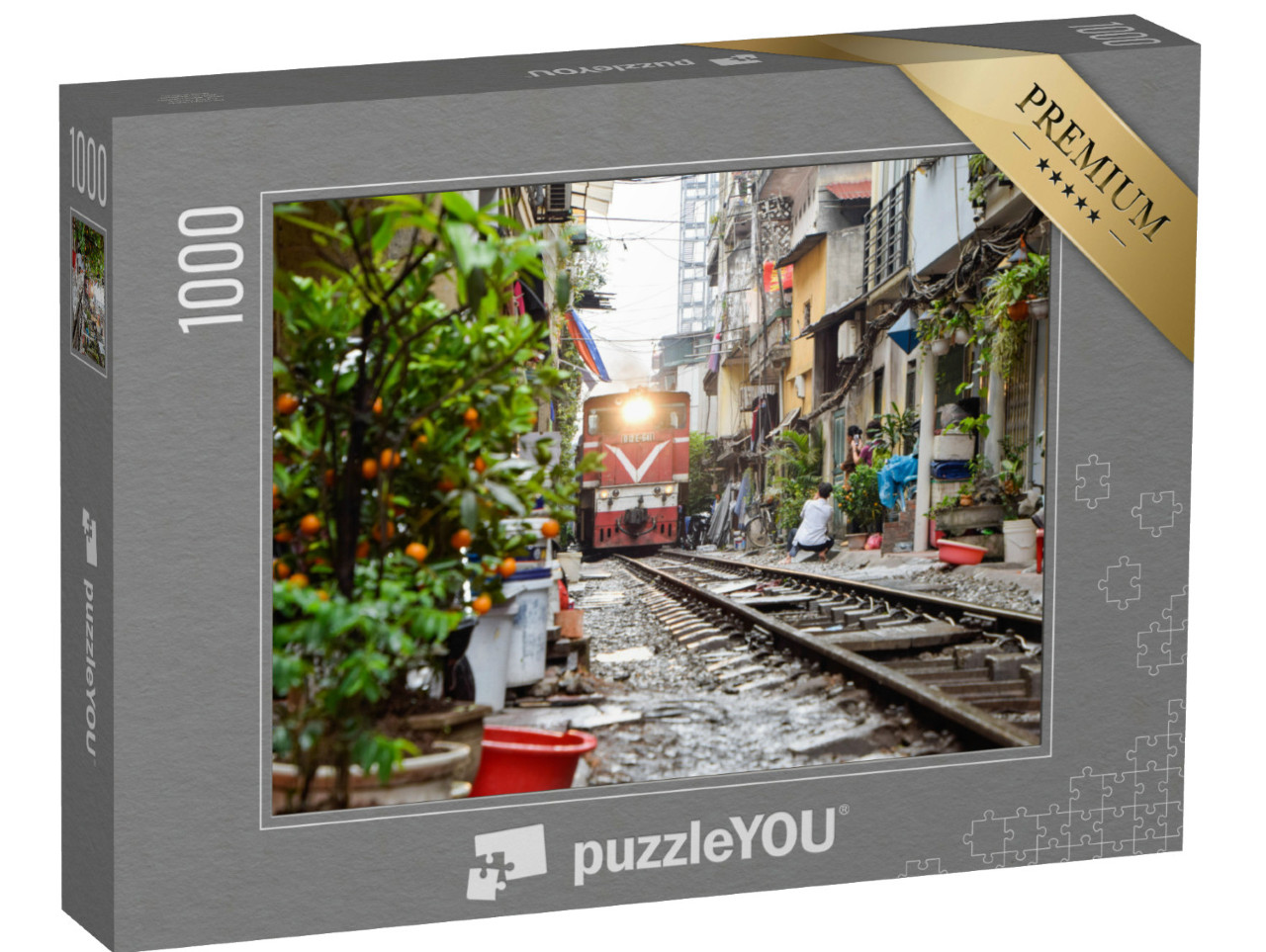 Puzzel 1000 stukjes „Populaire plek en belangrijkste attractie in Hanoi, Vietnam“