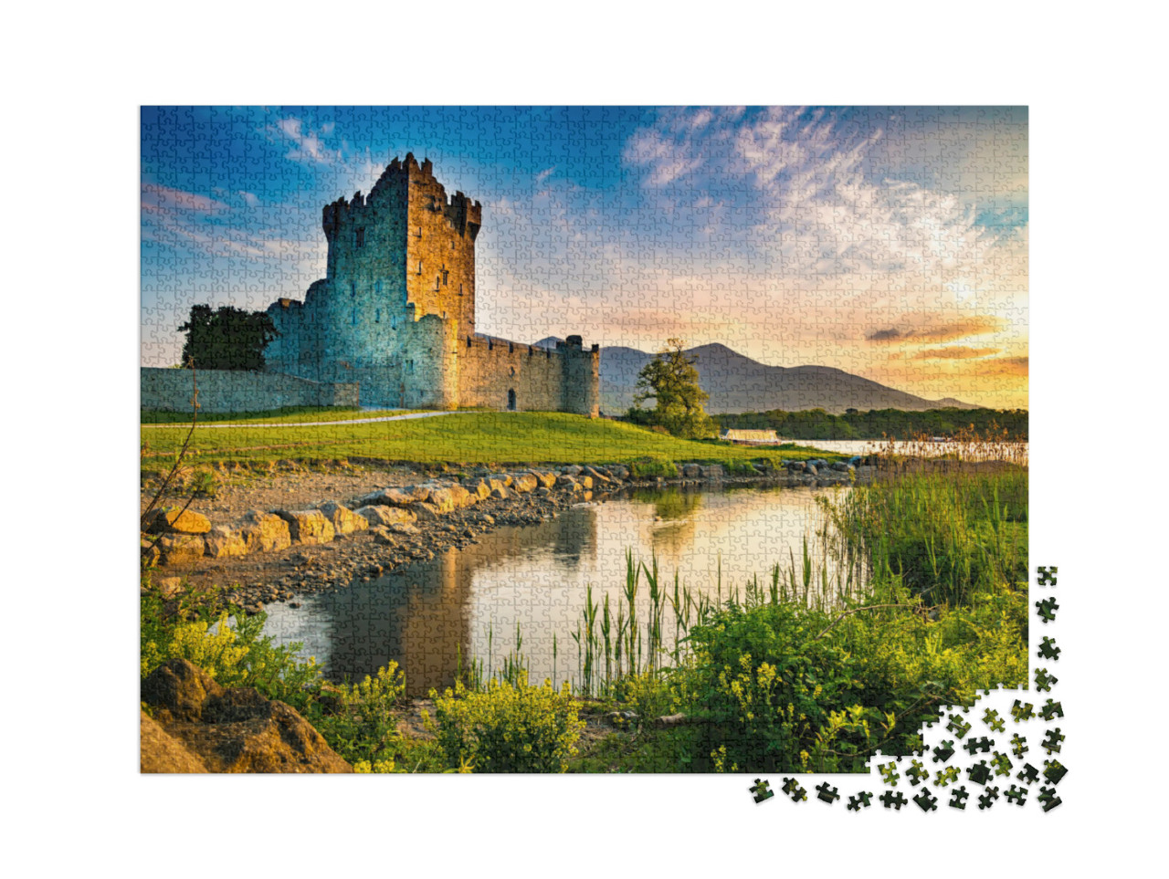 Puzzel 2000 stukjes „Ross Castle, oud fort in Ierland“