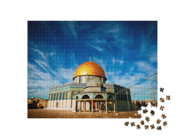 Puzzel 1000 stukjes „De Rotskoepel , Jeruzalem, Israël“