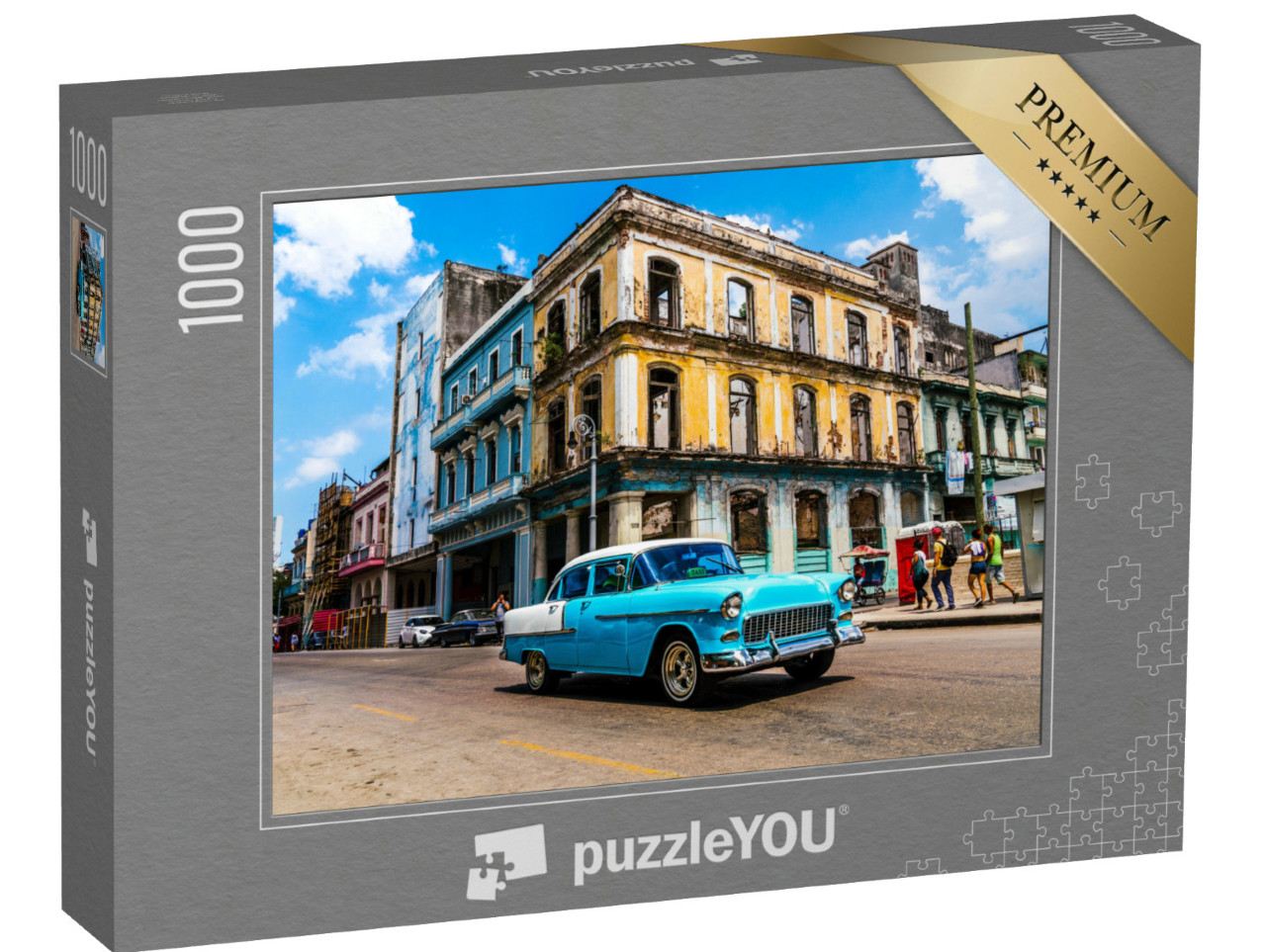 Puzzel 1000 stukjes „Oldtimer in Havana, Cuba“