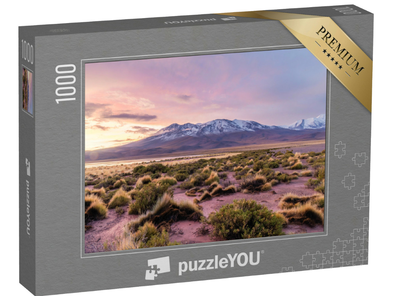 Puzzel 1000 stukjes „Zonsondergang bij Laguna Hedionda, Bolivia“