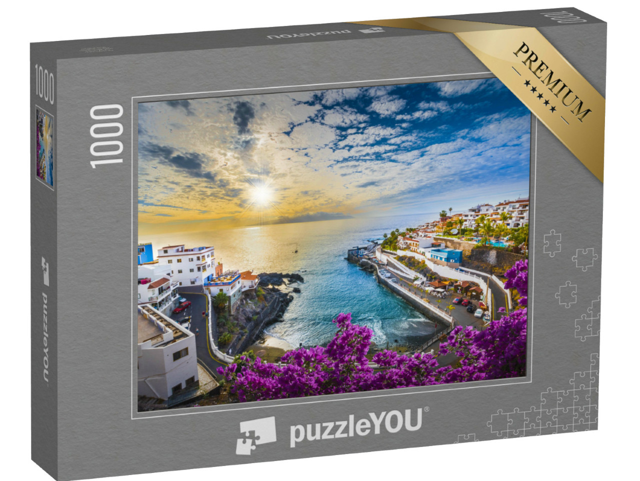 Puzzel 1000 stukjes „Zonsopgang boven de Canarische Eilanden, Tenerife, Spanje“