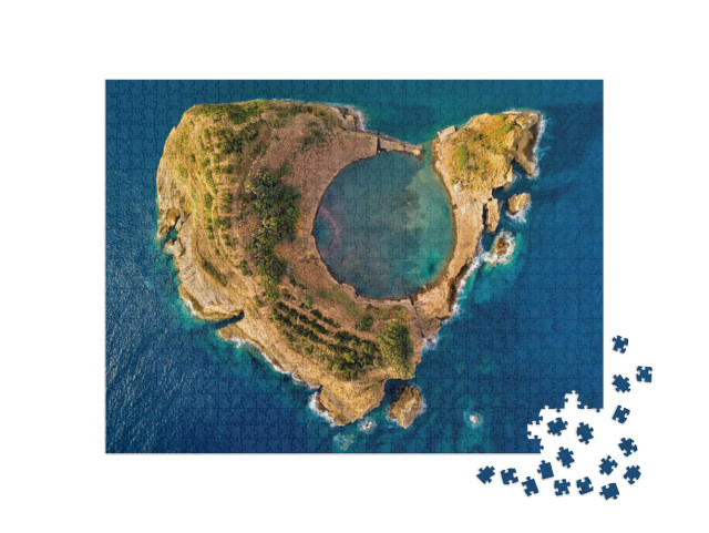Puzzel 1000 stukjes „Oude onderwatervulkaan, Azoren, Portugal“