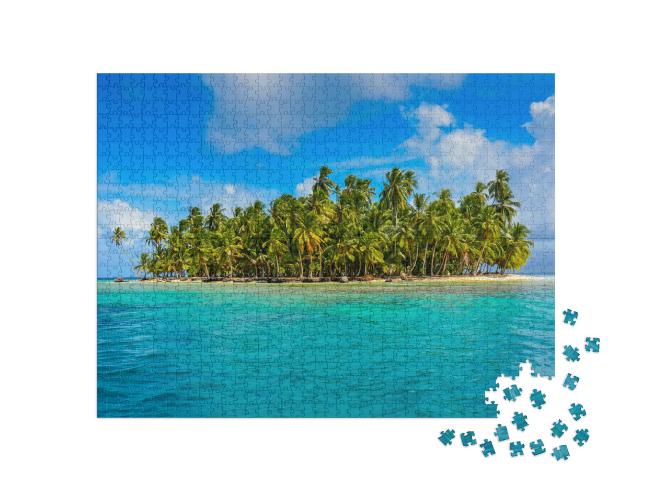 Puzzel 1000 stukjes „Paradijselijk tropisch eiland, Kuna Yala, Panama“