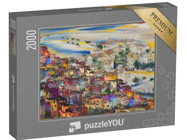 Puzzel 2000 stukjes „Oude Europese steden“