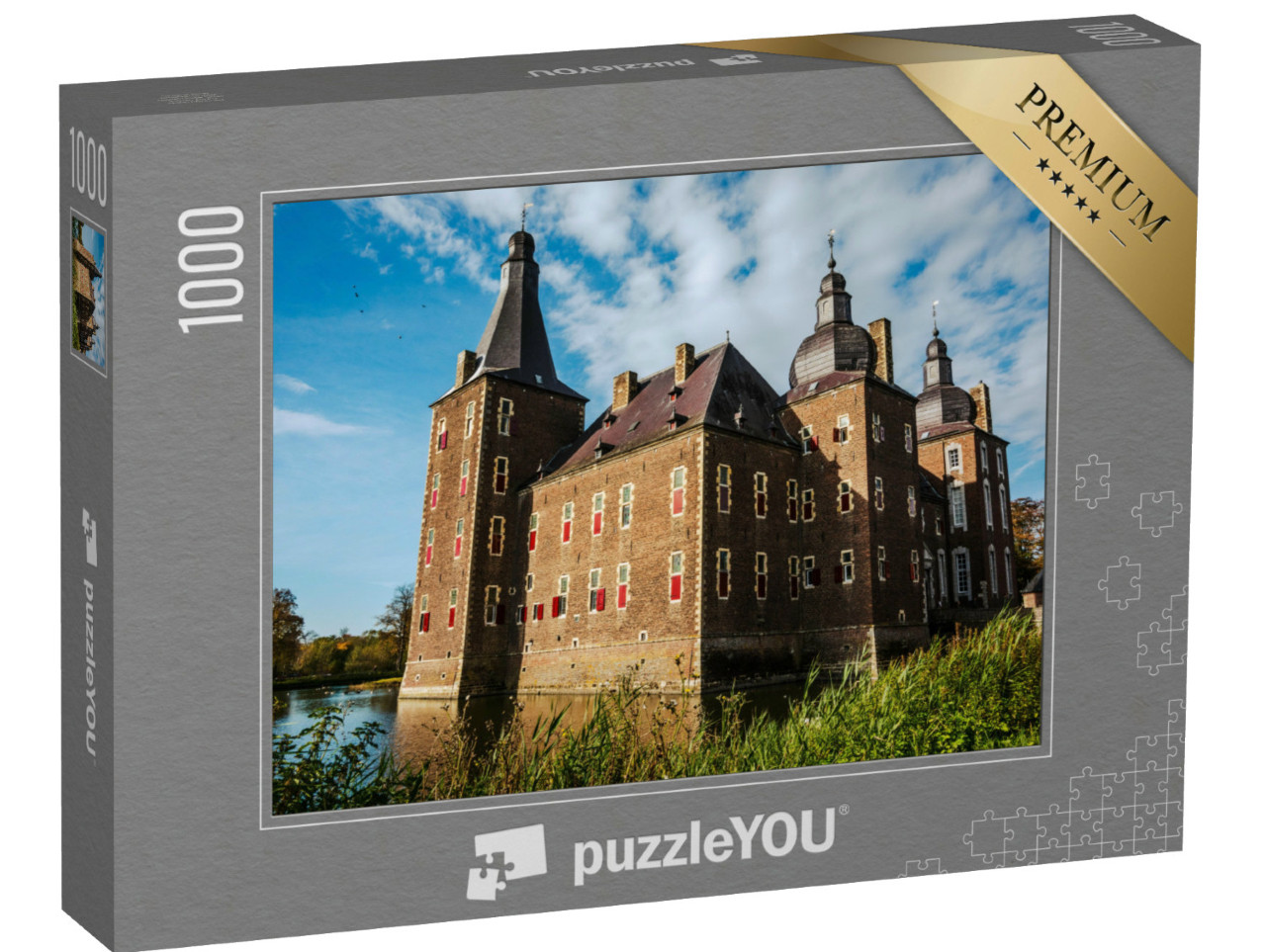 Puzzel 1000 stukjes „Kasteel Hoensbroek in de herfstzon“